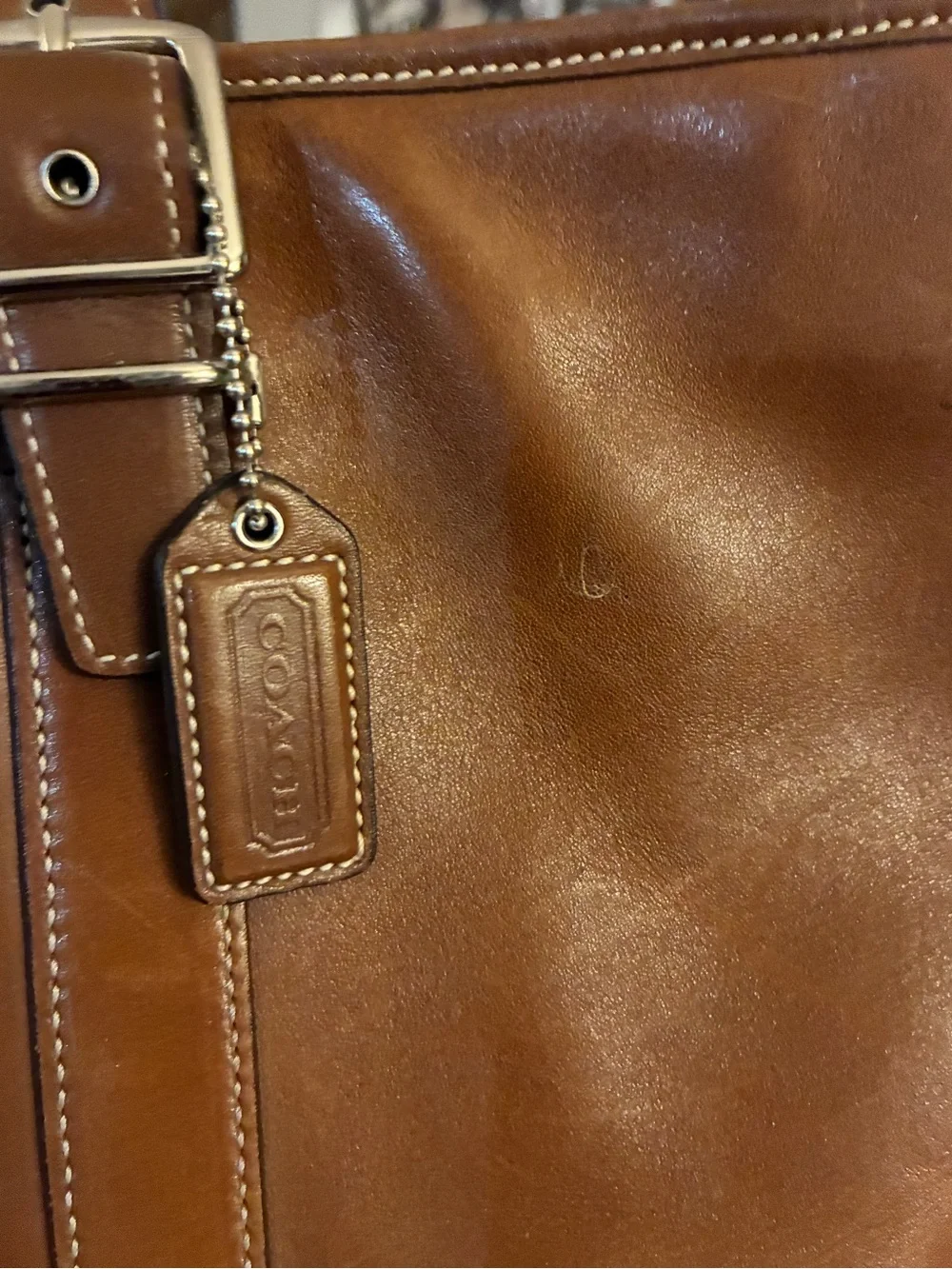 Coach Brown Leather Tote Bag
